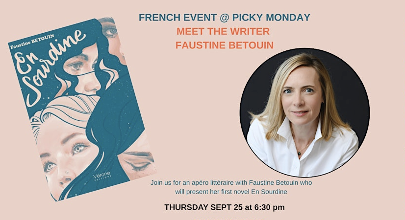 Apéro Littéraire with Author Faustine Betouin at Picky Monday